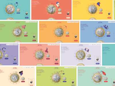 Collection Astro, landing page pour Monnaie de Paris