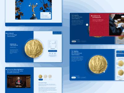 Le Génie Français, landing page pour la monnaie de Paris
